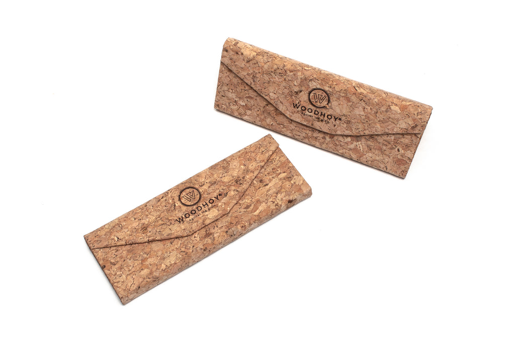 cork case wooden sunglasses