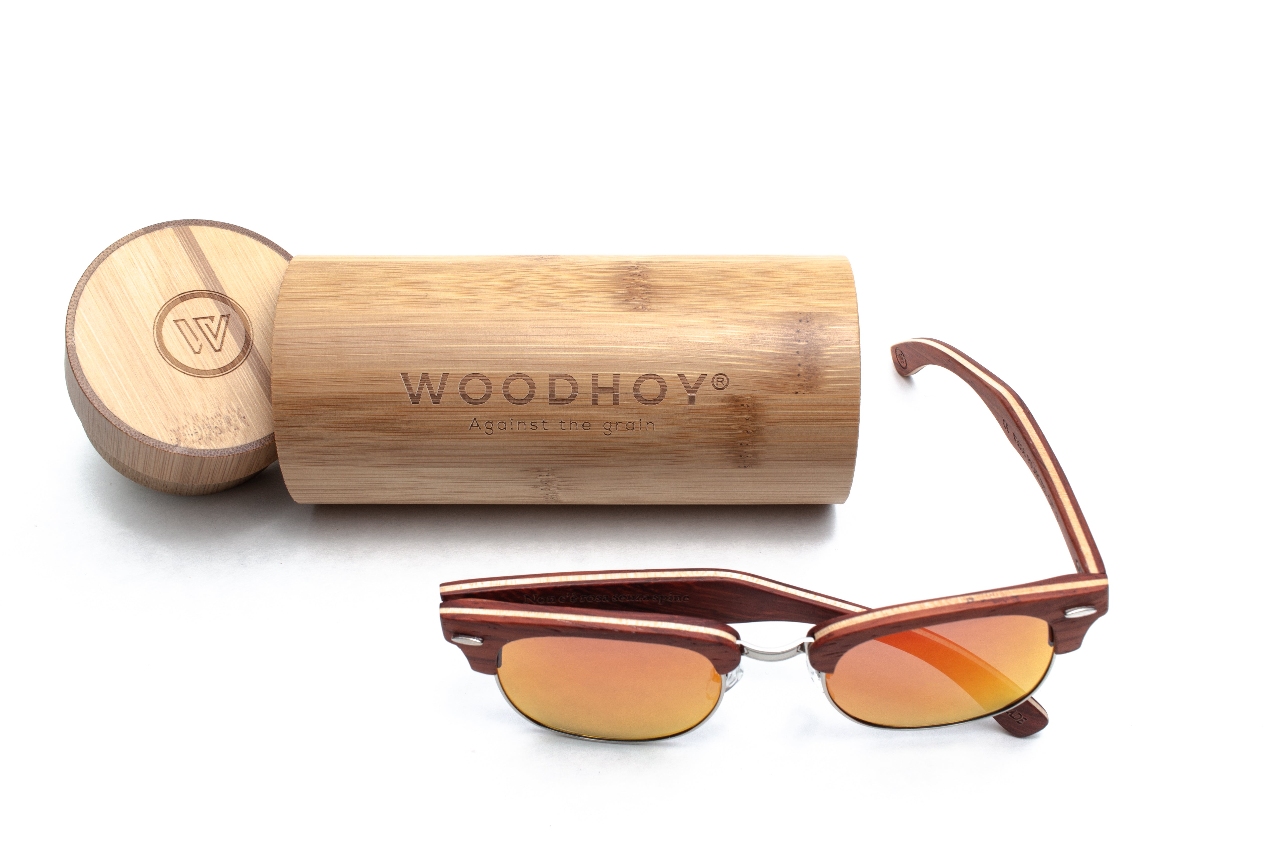 wooden sunglasses woodhoy rosa rossa